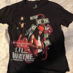 Lil Wayne black graphic tee